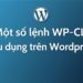 Một số lệnh WP-CLI hữu dụng trên WordPress